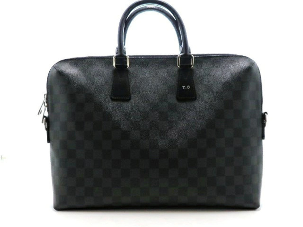 LOUIS VUITTON PDJ Port Jour Business Bag Damier Graphite Black TO